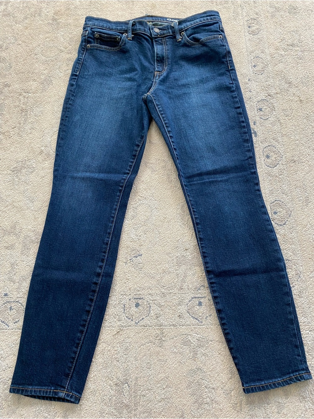 GAP Authentic True Skinny Jeans Dark Wash 29S Short Petite 99% Cotton